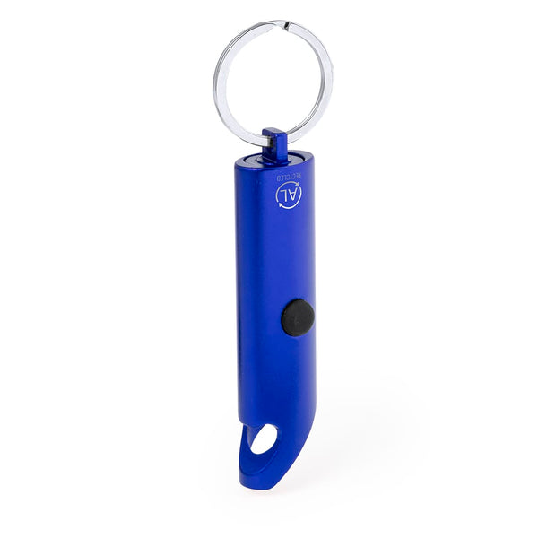 Portachiavi Torcia Kushing blu - personalizzabile con logo