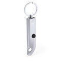 Portachiavi Torcia Kushing color argento - personalizzabile con logo