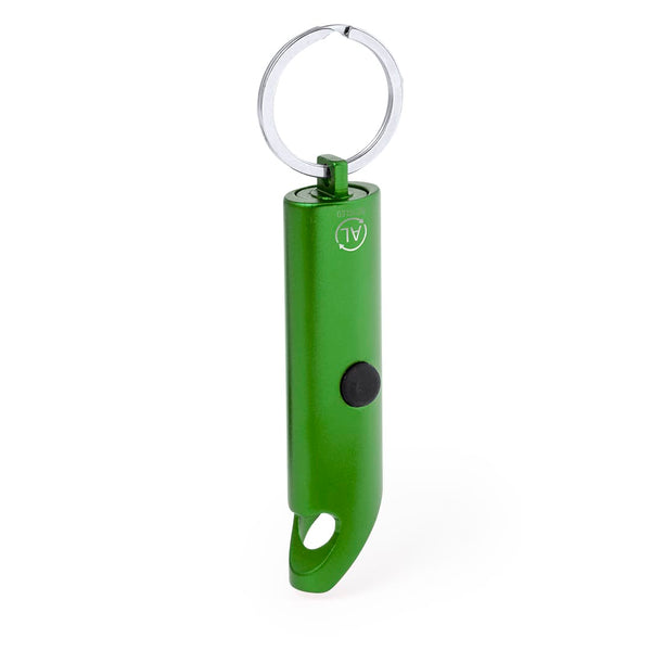 Portachiavi Torcia Kushing verde - personalizzabile con logo
