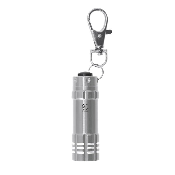 Portachiavi Torcia Musday color argento - personalizzabile con logo
