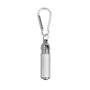 Portachiavi Torcia Wols color argento - personalizzabile con logo