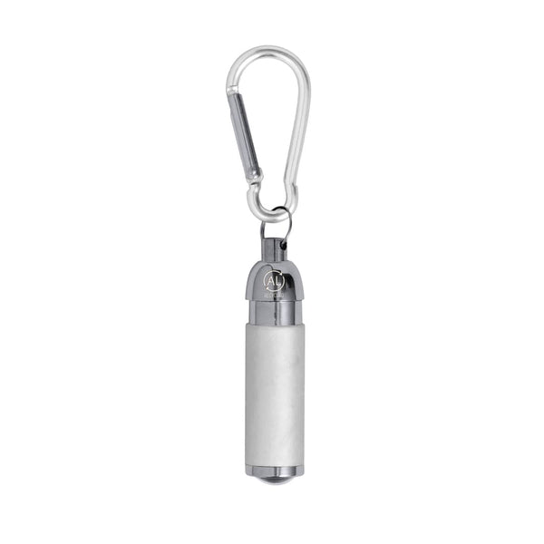 Portachiavi Torcia Wols color argento - personalizzabile con logo