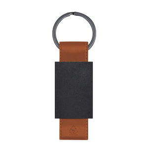 Portachiavi Versat marrone - personalizzabile con logo