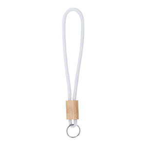 Portachiavi Walnut bianco - personalizzabile con logo