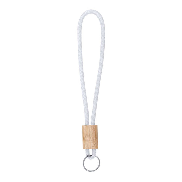 Portachiavi Walnut bianco - personalizzabile con logo