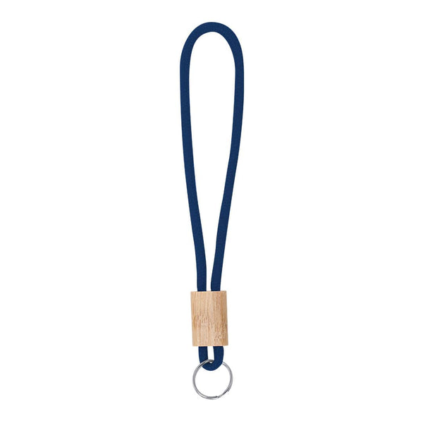 Portachiavi Walnut blu navy - personalizzabile con logo