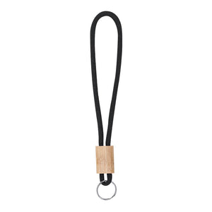 Portachiavi Walnut nero - personalizzabile con logo