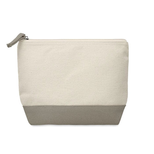 Portacosmetici bicolore Grigio - personalizzabile con logo