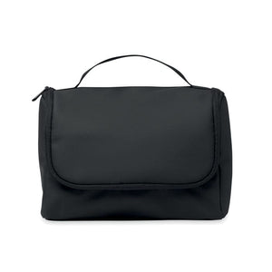Portacosmetici in PU Nero - personalizzabile con logo
