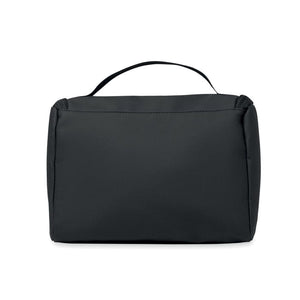 Portacosmetici in PU Nero - personalizzabile con logo