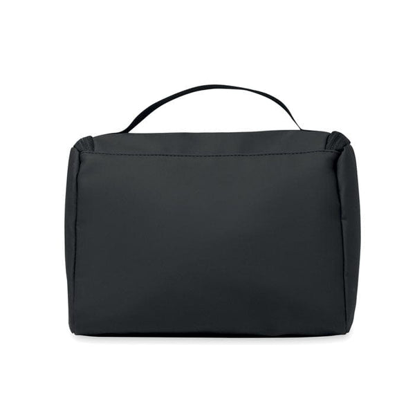Portacosmetici in PU Nero - personalizzabile con logo