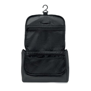Portacosmetici in PU Nero - personalizzabile con logo