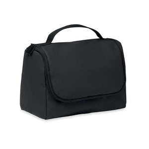 Portacosmetici in PU Nero - personalizzabile con logo