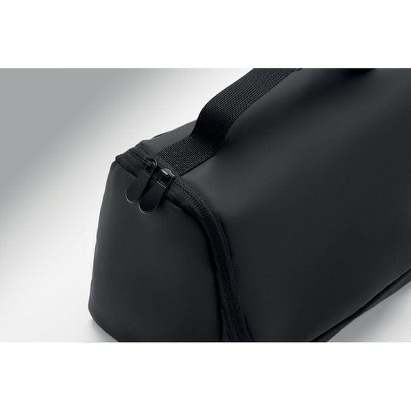 Portacosmetici in PU Nero - personalizzabile con logo