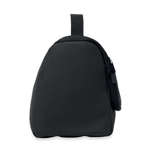Portacosmetici in PU Nero - personalizzabile con logo