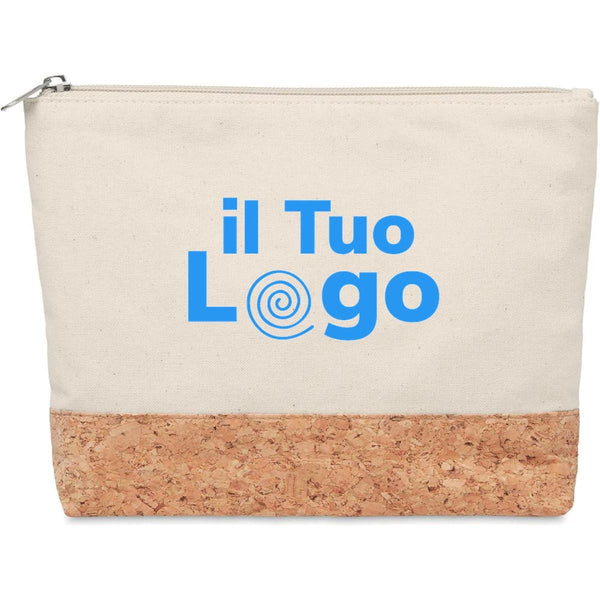 Portacosmetici in sughero - personalizzabile con logo