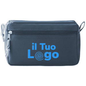Portacosmetici PVC free - personalizzabile con logo - blu