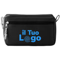 Portacosmetici PVC free - personalizzabile con logo - nero