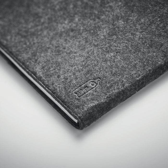 Portadocumenti A4 in RPET grigio scuro - personalizzabile con logo