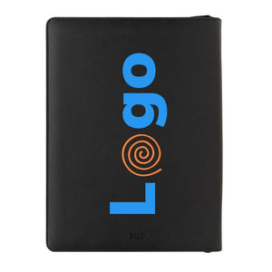 Portadocumenti A4 Swiss Peak Heritage RCS rPU con cerniera nero - personalizzabile con logo