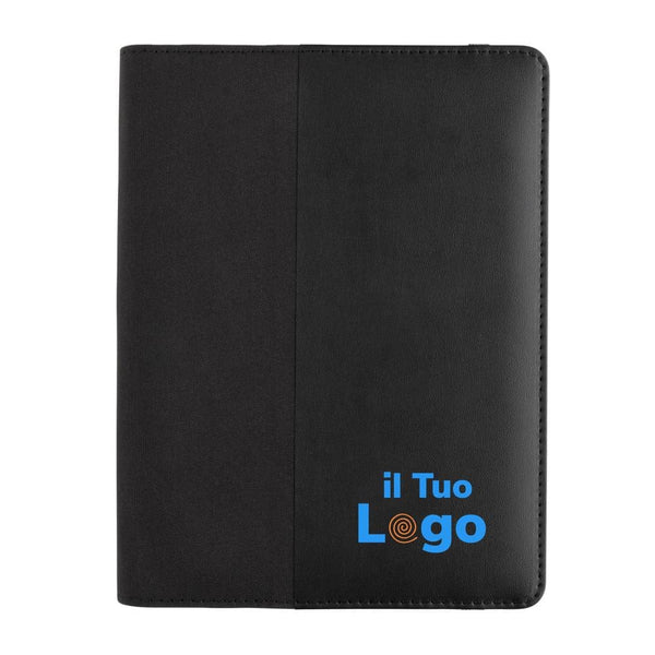 Portadocumenti A5 Swiss Peak Script AWARE™ nero - personalizzabile con logo
