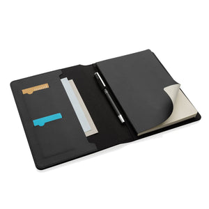 Portadocumenti A5 Swiss Peak Script AWARE™ nero - personalizzabile con logo