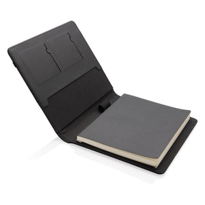 Portadocumenti A5 Swiss Peak Script AWARE™ nero - personalizzabile con logo