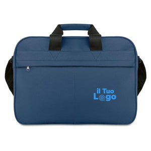Portadocumenti con manico e tracolla - personalizzabile con logo
