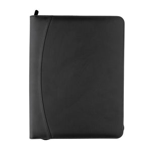 Portadocumenti deluxe tech RCS rPU con cerniera nero - personalizzabile con logo