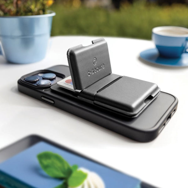 Portafoglio C-Secure Magsafe nero - personalizzabile con logo