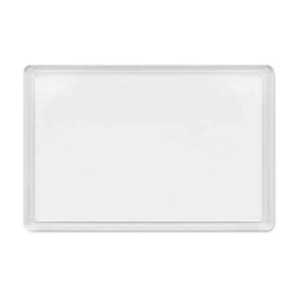 Portafoto magnetico per frigo Trasparente - personalizzabile con logo
