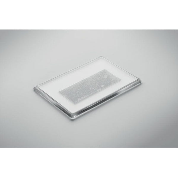 Portafoto magnetico per frigo Trasparente - personalizzabile con logo