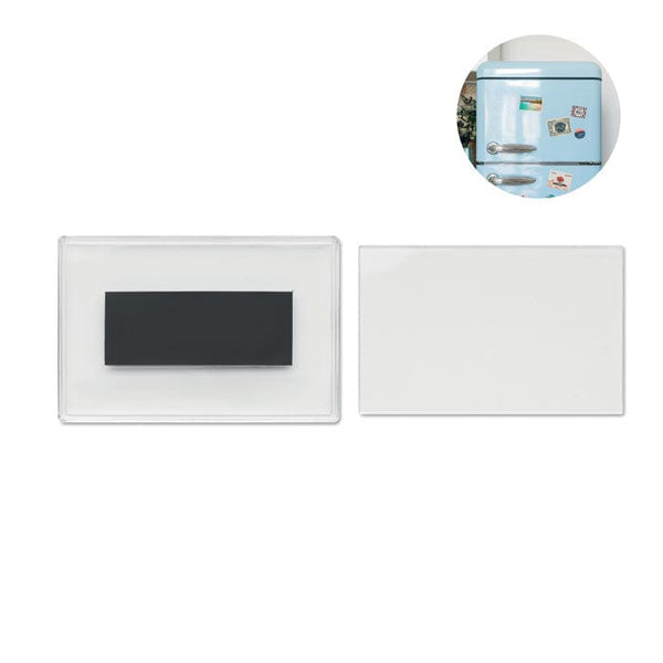 Portafoto magnetico per frigo Trasparente - personalizzabile con logo