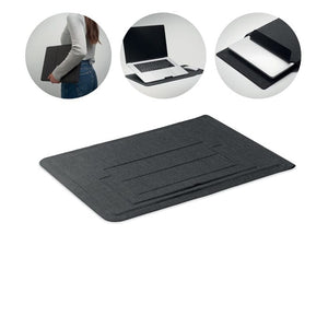 Portalaptop 16 in feltro Nero - personalizzabile con logo