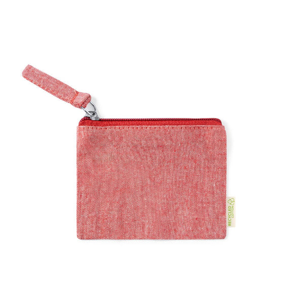 Portamonete Fontix rosso - personalizzabile con logo