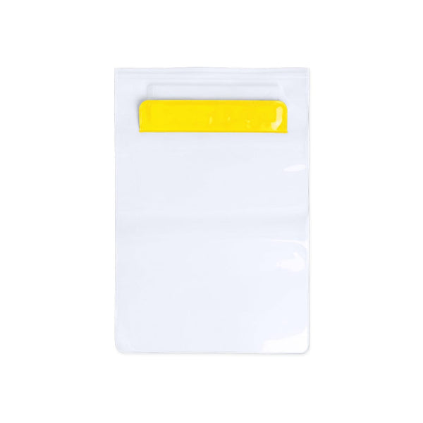 Portaoggetti Impermeabile giallo - personalizzabile con logo