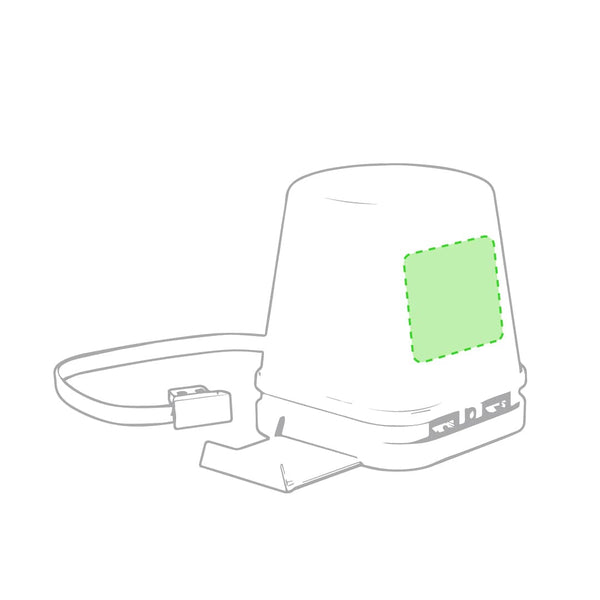 Portapenne Porta USB Belind bianco - personalizzabile con logo