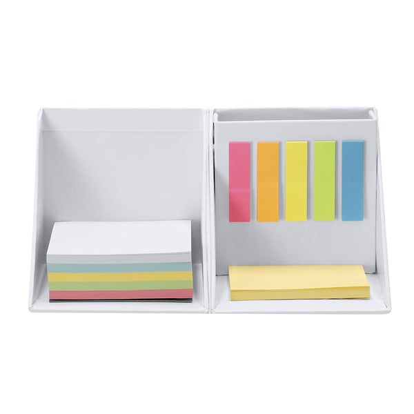 Portapenne Portamemo Trigris bianco - personalizzabile con logo