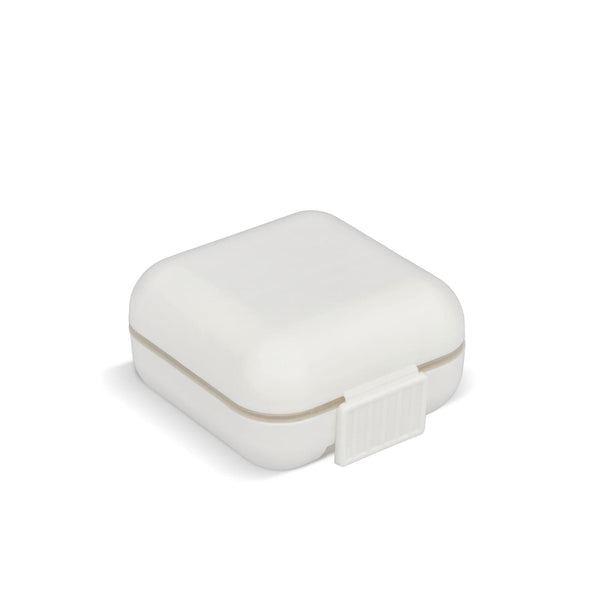Portapillole compatto Bianco - personalizzabile con logo