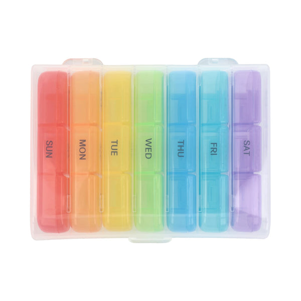 Portapillole da 7 giorni Joseph Fluo assortiti - personalizzabile con logo