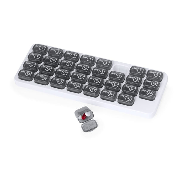 Portapillole Stexio grey - personalizzabile con logo