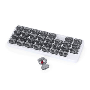 Portapillole Stexio grey - personalizzabile con logo