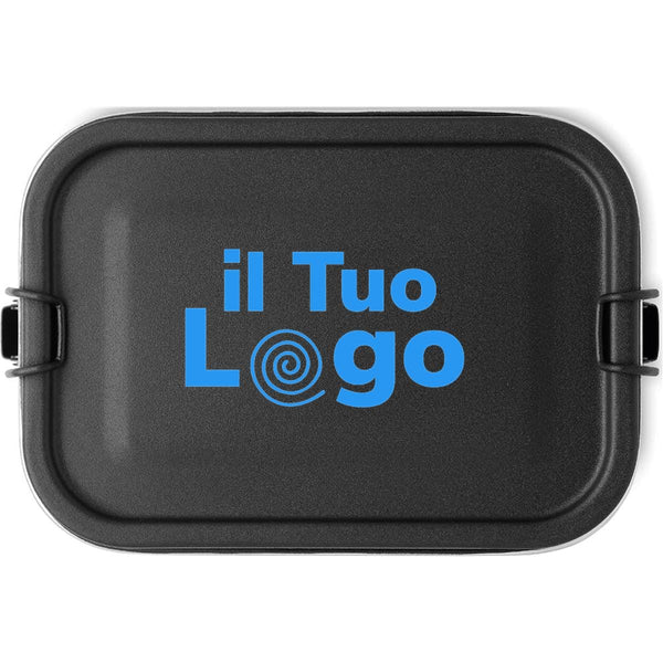 Portapranzo 750 ml Nero - personalizzabile con logo