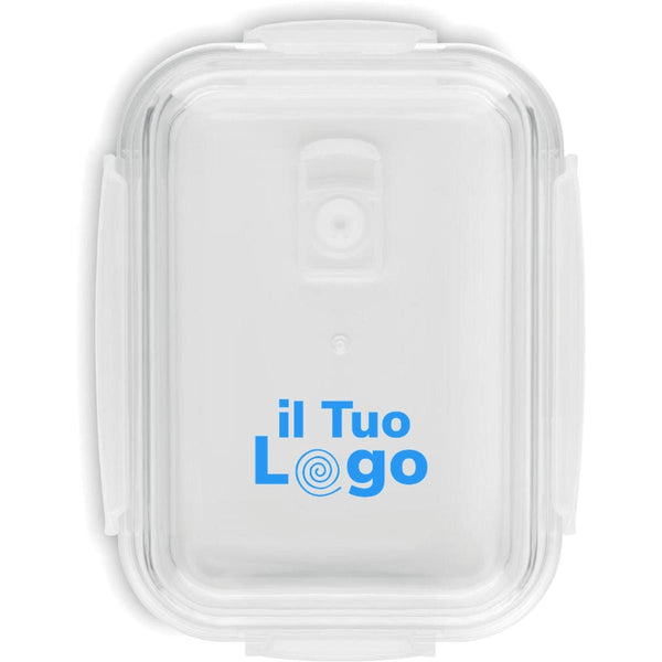 Portapranzo da 900ml trasparente - personalizzabile con logo