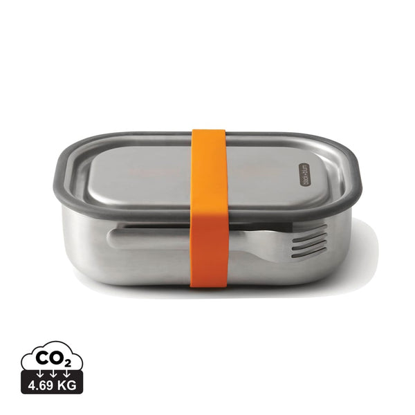 Portapranzo grande Black+Blum in acciaio arancione - personalizzabile con logo