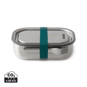 Portapranzo grande Black+Blum in acciaio azzurro - personalizzabile con logo