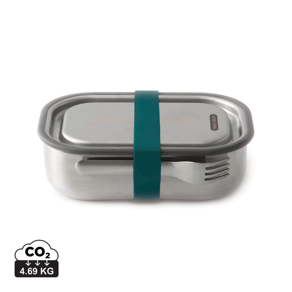 Portapranzo grande Black+Blum in acciaio azzurro - personalizzabile con logo