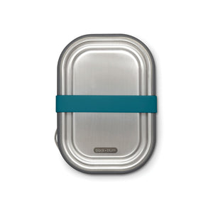 Portapranzo grande Black+Blum in acciaio azzurro - personalizzabile con logo