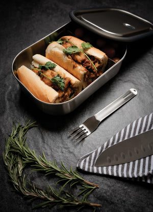 Portapranzo grande Black+Blum in acciaio - personalizzabile con logo