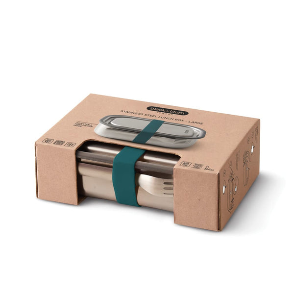 Portapranzo grande Black+Blum in acciaio - personalizzabile con logo